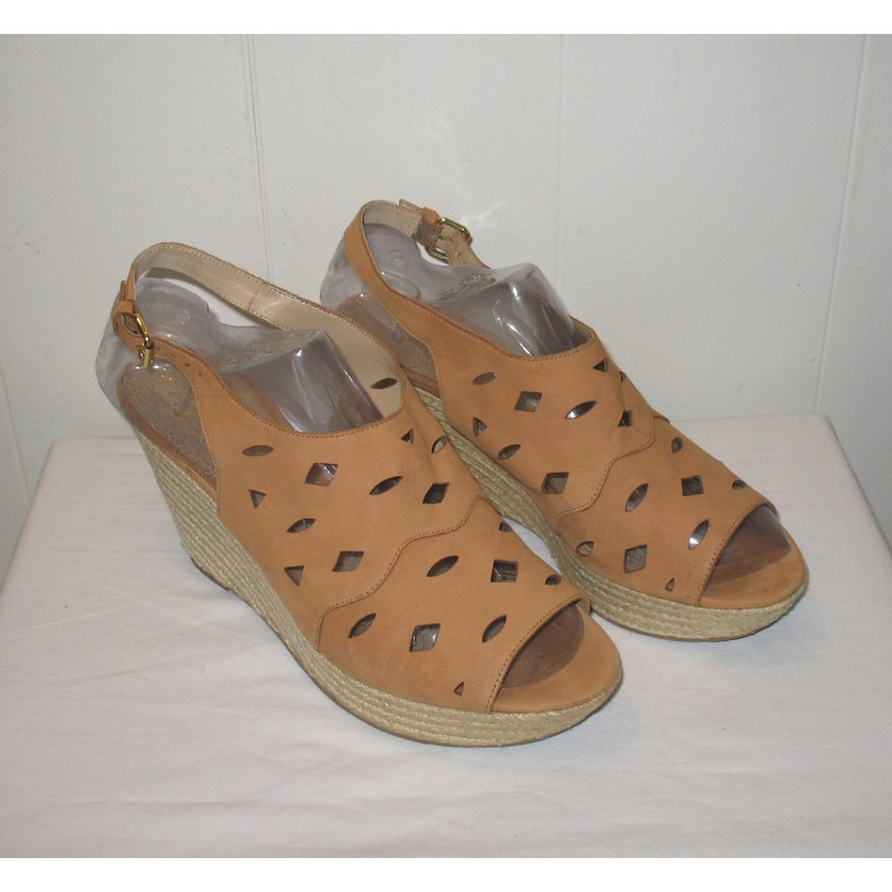 Via Spiga Suede Espadrille Wedge Heels Size 10M